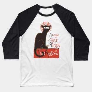 A French Ninja Cat! Baseball T-Shirt